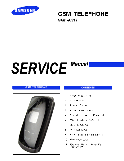 Samsung SGH-A517 service manual