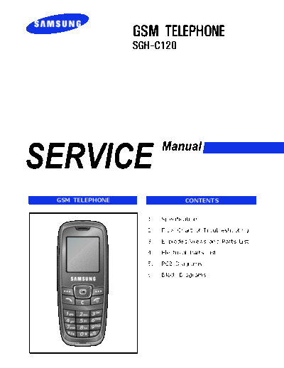 Samsung SGH-C120 service manual