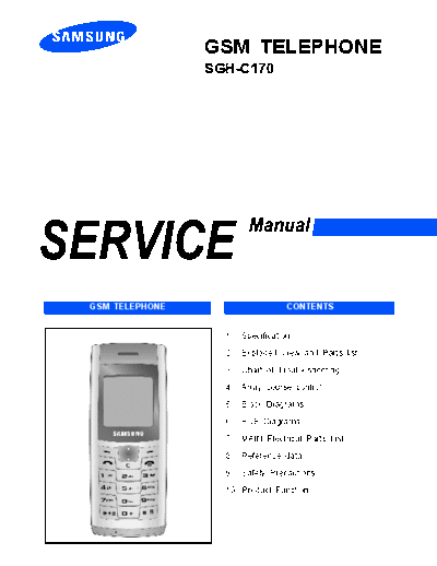 Samsung SGH-C170 service manual