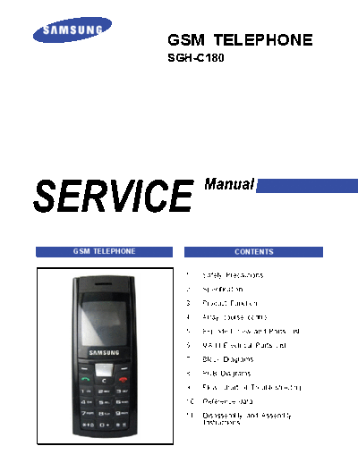 Samsung SGH-C180 service manual