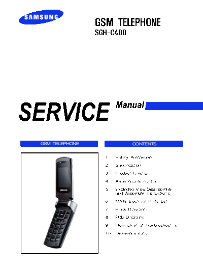 Samsung SGH-C400 service manual