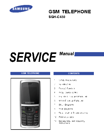 Samsung SGH-C450 service manual