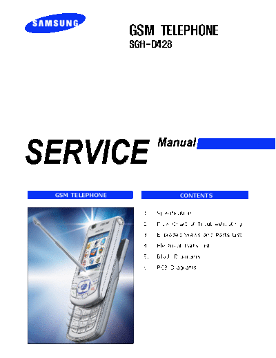 Samsung SGH-D428 service manual