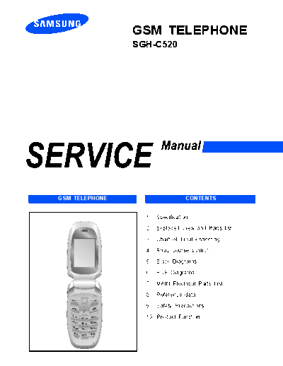 Samsung SGH-C520 service manual