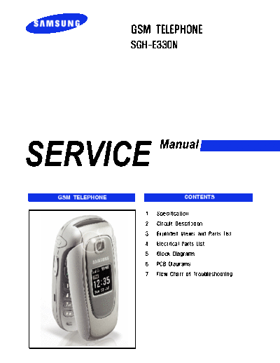 Samsung SGH-E330N service manual