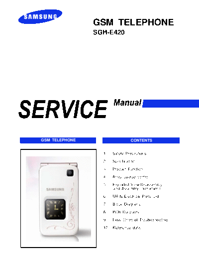 Samsung SGH-E420 service manual