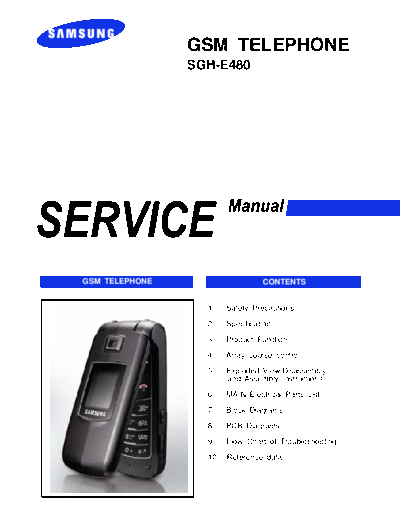 Samsung SGH-E480 service manual