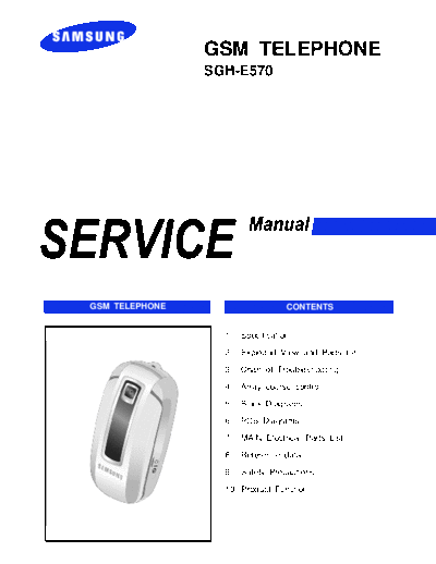 Samsung SGH-E570 service manual
