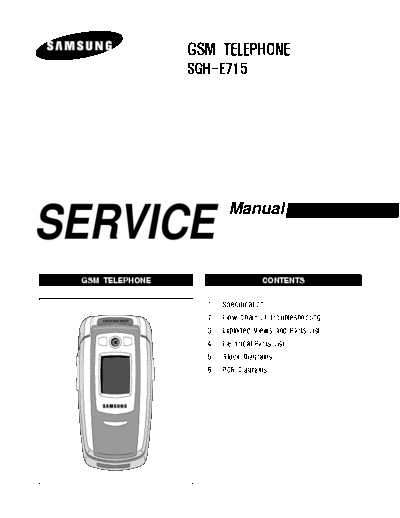 Samsung SGH-E715 service manual