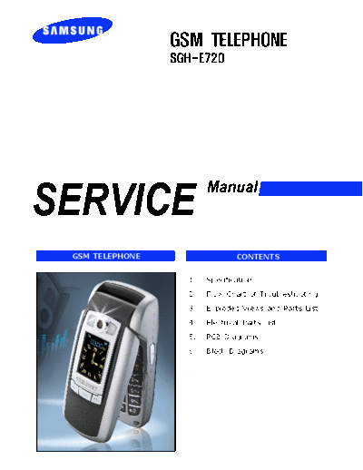 Samsung SGH-E720 service manual