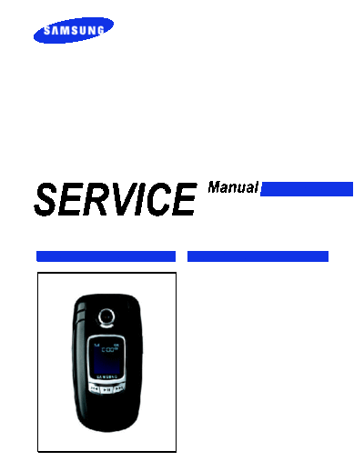 Samsung SGH-E730 service manual