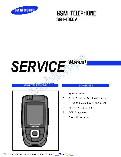 Samsung SGH-F860V service manual