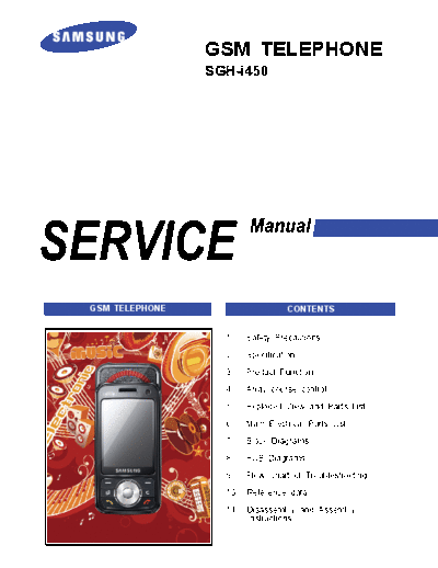 Samsung SGH-i450 service manual