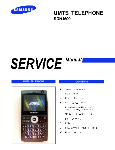 Samsung SGH-i600 service manual