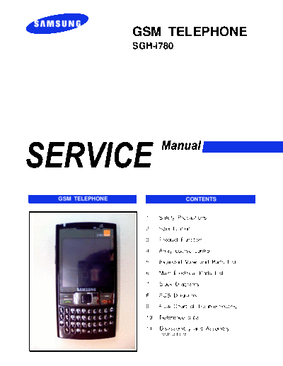 Samsung SGH-i780 service manual