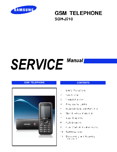 Samsung SGH-J210 service manual