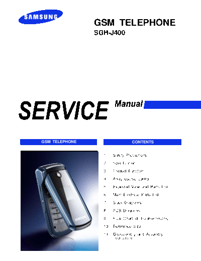 Samsung SGH-J400 service manual