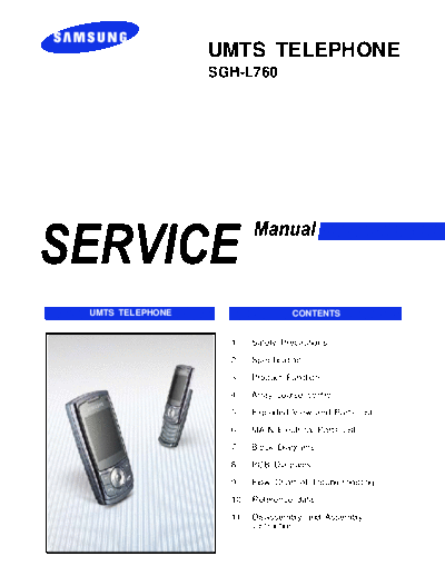 Samsung SGH-L760 service manual