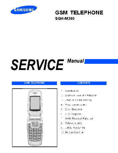Samsung SGH-M300 service manual