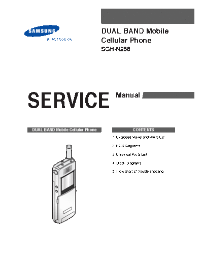 Samsung SGH-N288 service manual