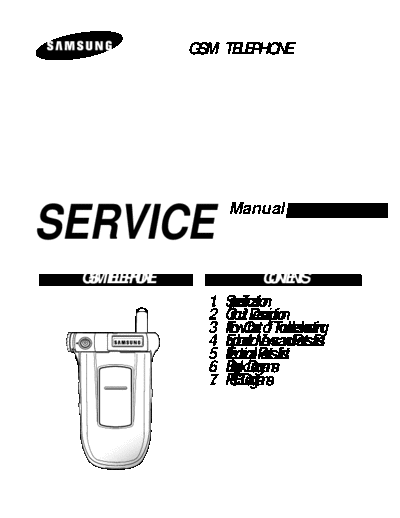 Samsung SGH-P400 service manual