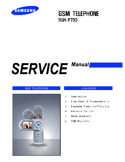 Samsung SGH-P730 service manual