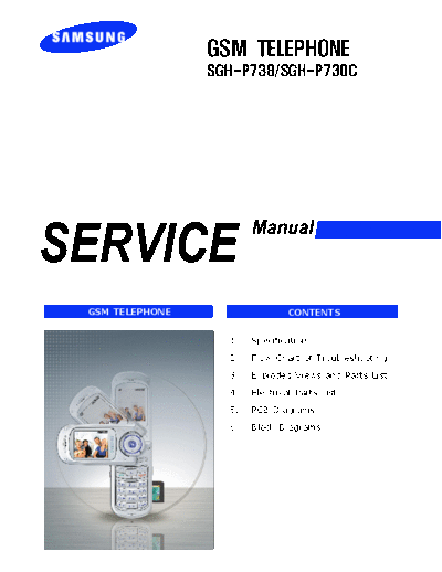 Samsung SGH-P730C service manual