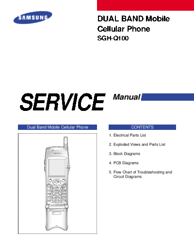 Samsung SGH-Q100 service manual
