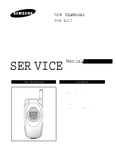 Samsung SGH-S300 service manual