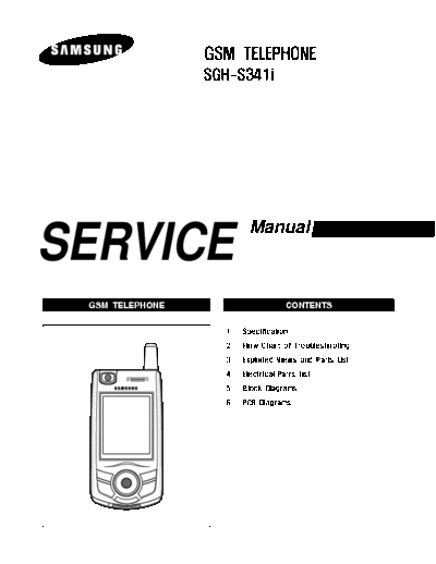 Samsung SGH-S341i service manual