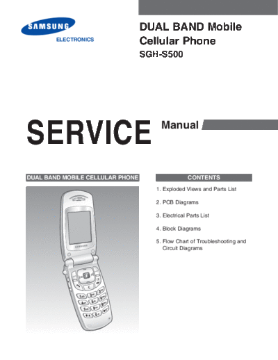 Samsung SGH-S500 service manual