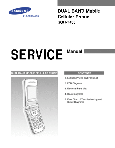 Samsung SGH-T400 service manual