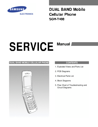 Samsung SGH-T408 service manual