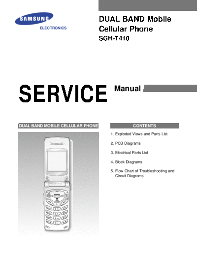 Samsung SGH-T410 service manual