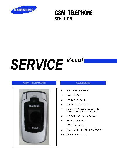 Samsung SGH-T619 service manual