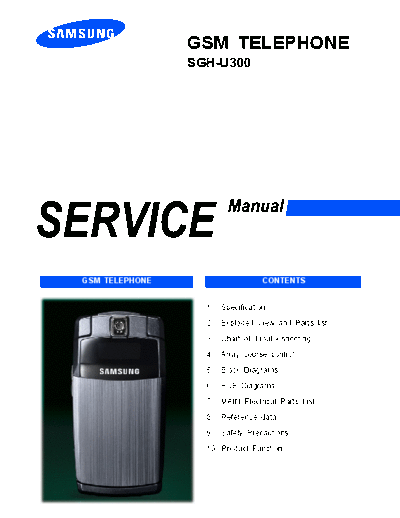 Samsung SGH-U300 service manual