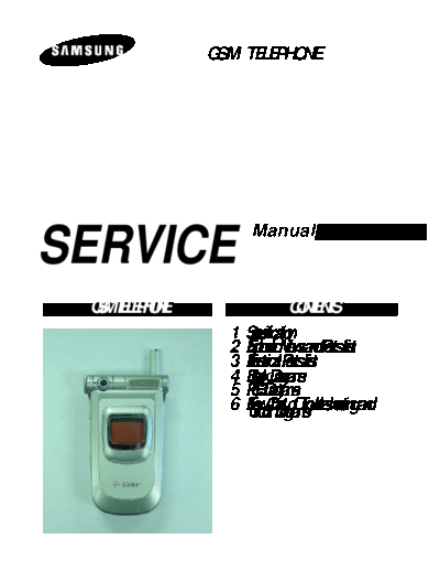 Samsung SGH-V205 service manual