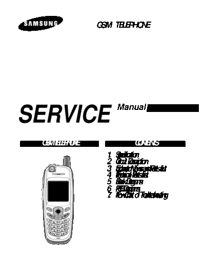 Samsung SGH-X600 service manual