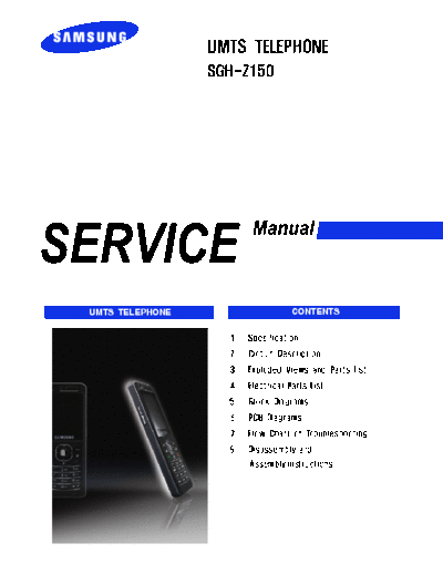 Samsung SGH-Z150 service manual