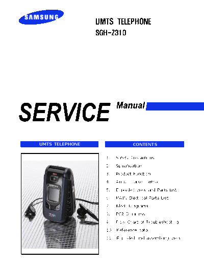 Samsung SGH-Z310 service manual