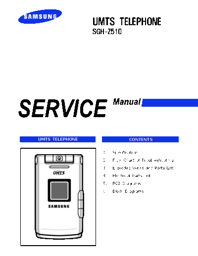 Samsung SGH-Z510 service manual