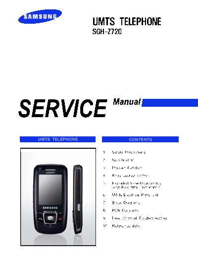 Samsung SGH-Z720 service manual