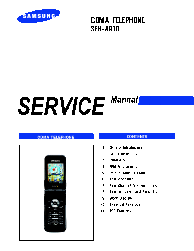 Samsung SPH-A900 service manual