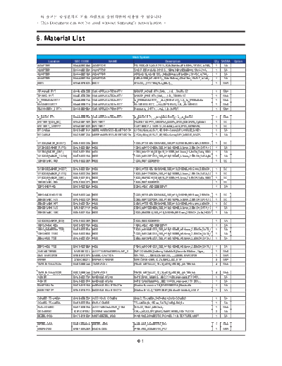 Electrical Part List