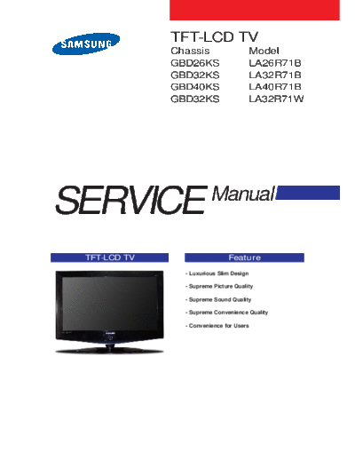 LCD SAMSUNG-LA32R71W
