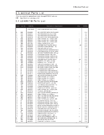 11_Electrical Part List