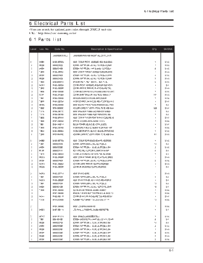11_Electrical Part List