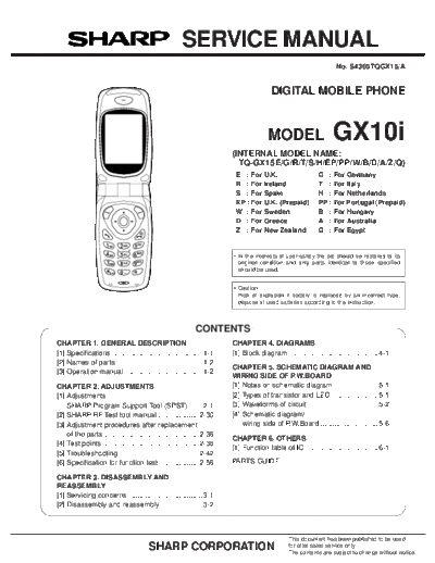 SHARP GX10I