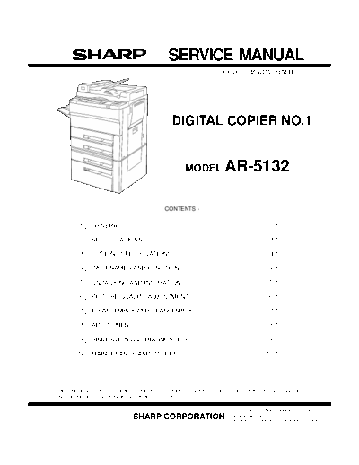 Sharp AR 5132 Service Manual Part 1