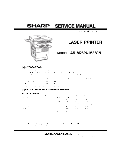 Sharp ARM280 Service Manual